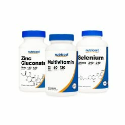 Nutricost Mineral Bundle (Zinc Gluconate, Multivitamin, Selenium)