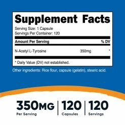 Nutricost N-Acetyl L-Tyrosine (NALT) Capsules Amino Acids