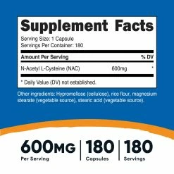Nutricost N-Acetyl Cysteine (NAC) Capsules