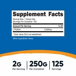 Nutricost L-Proline Powder