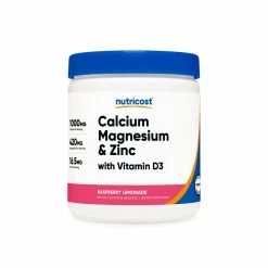 Nutricost Calcium + Magnesium + Zinc Citrates With Vitamin D3 Powder Best Sellers