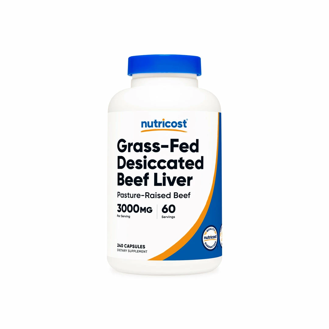Nutricost Grass-Fed Desiccated Beef Liver Capsules