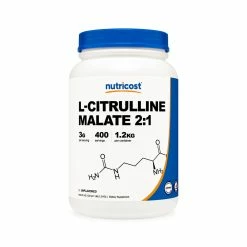 Nutricost L-Citrulline Malate (2:1) Unflavored Powder Amino Acids