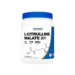 Nutricost L-Citrulline Malate (2:1) Flavored Powder Amino Acids