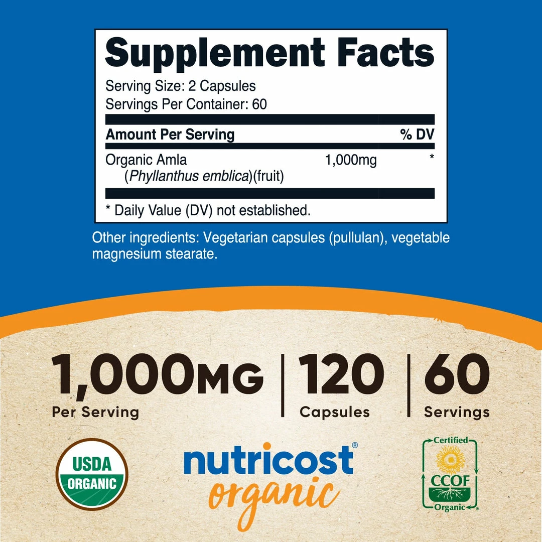 Antioxidants Nutricost Organic Amla Capsules