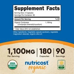 Nutricost Organic Cordyceps Capsules Best Sellers