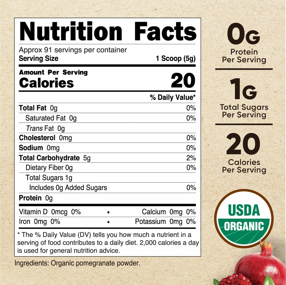 Antioxidants Nutricost Organic Pomegranate Powder