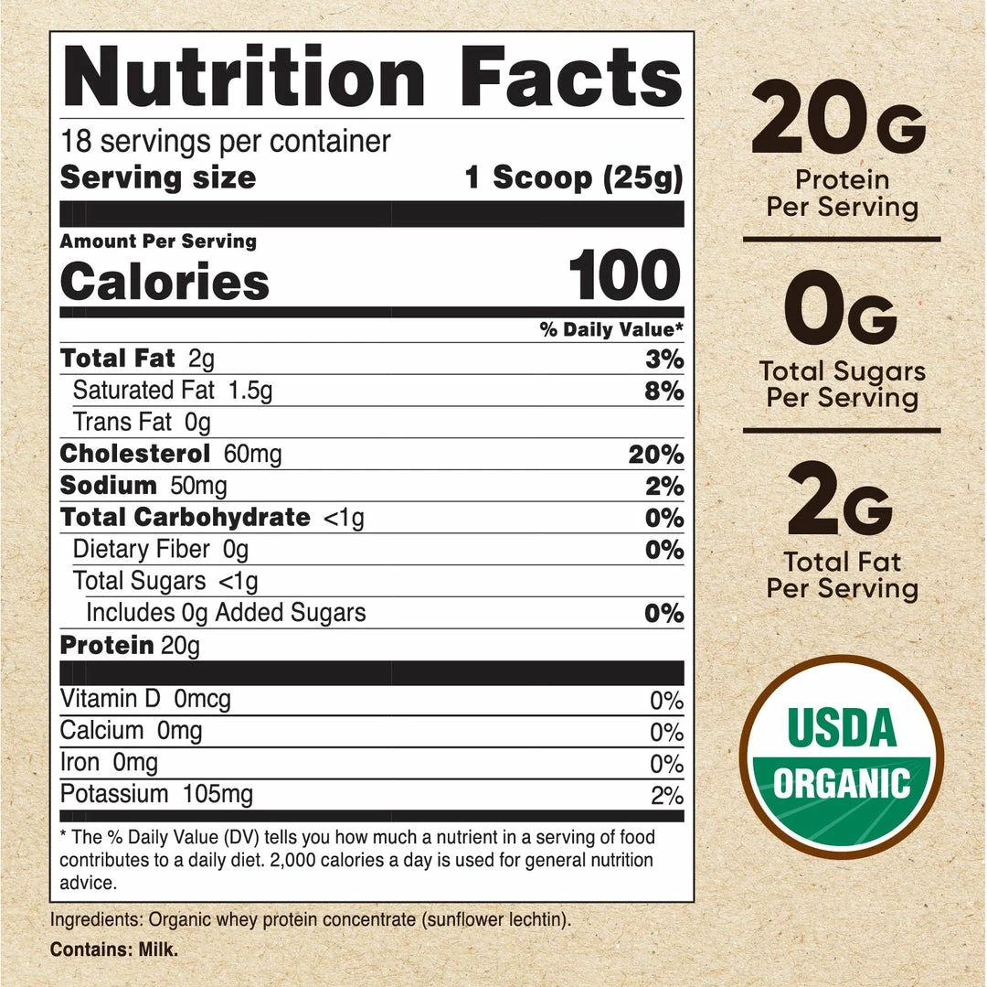 Best Sellers Nutricost Organic Whey Protein Powder