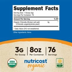 Nutricost Organic Chlorella Powder Antioxidants