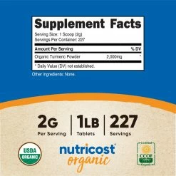 Nutricost Organic Turmeric Powder Best Sellers