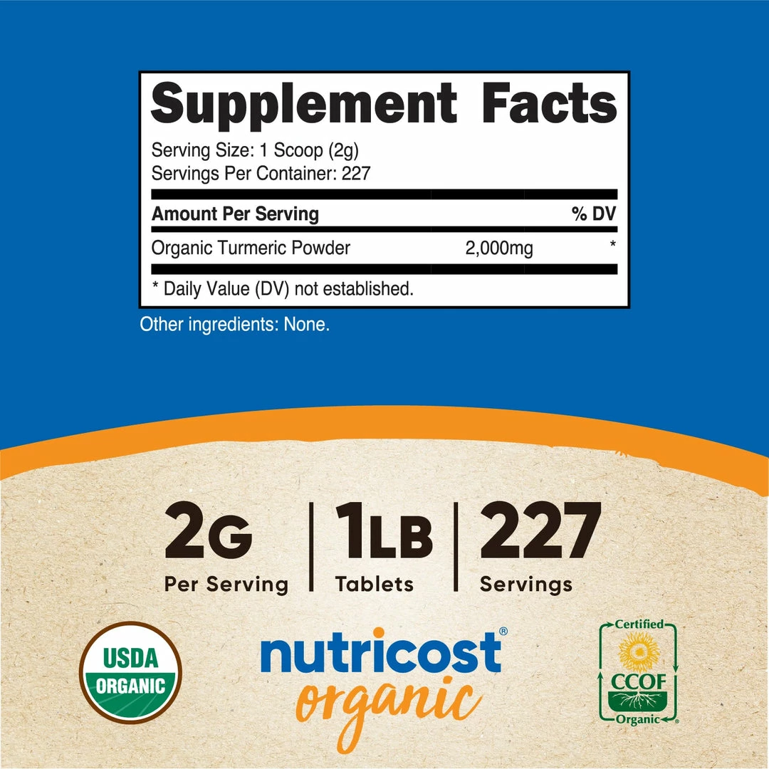 Nutricost Organic Turmeric Powder Best Sellers