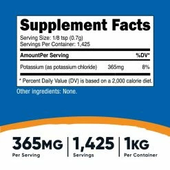 Nutricost Potassium Chloride Powder
