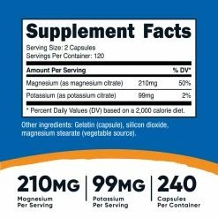 Best Sellers Nutricost Potassium + Magnesium Citrate Capsules