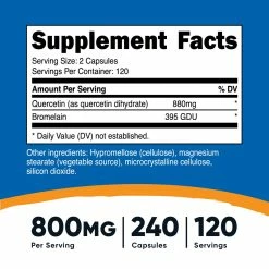 Nutricost Quercetin (With Bromelain) Capsules Best Sellers
