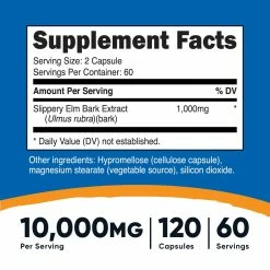 Nutricost Slippery Elm Bark Capsules