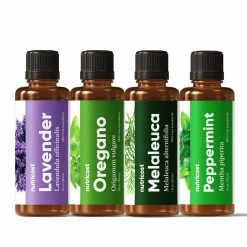Nutricost Essential Oils Variety Pack (4 Count) - Lavender, Peppermint, Melaleuca, Oregano Best Sellers