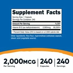 Nutricost Vitamin B12 Capsules