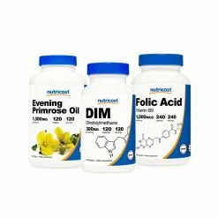 Nutricost Women's Health Bundle (DIM, Evening Primrose Oil, Folic Acid)